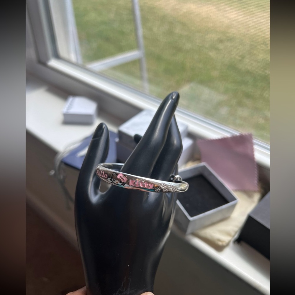 - Hello Kitty Silver Bracelet Adjustable - image 8